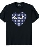 Comme Des Garcons Blue Heart Shirt